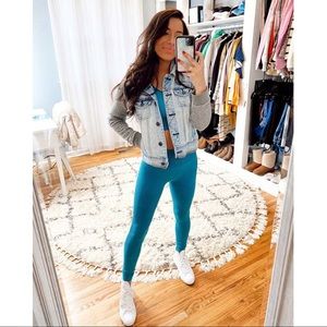 Rib-Knit 7/8 Seamless High-Waisted Leggings